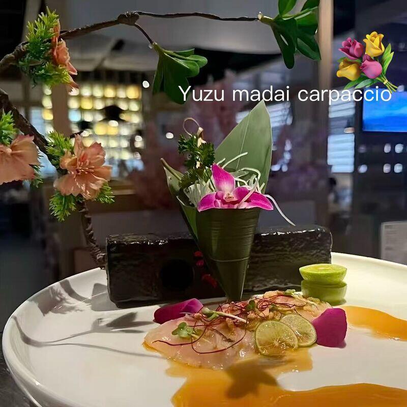 Yuzu madai carpaccio 